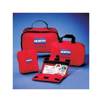 Honeywell 018505-4221 North Medium Redi-Care 8 3/4\" X 6\" X 2 3/4\" CPR Barrier First Aid Kit